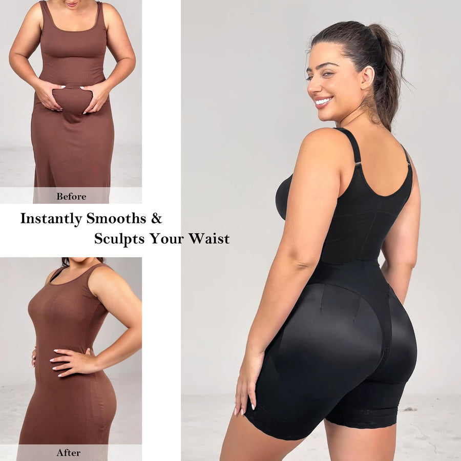 MOCHI Faja Postparto para Mujer – Moldeadora con Control de Abdomen, Realce de Glúteos y Abertura con Cremallera