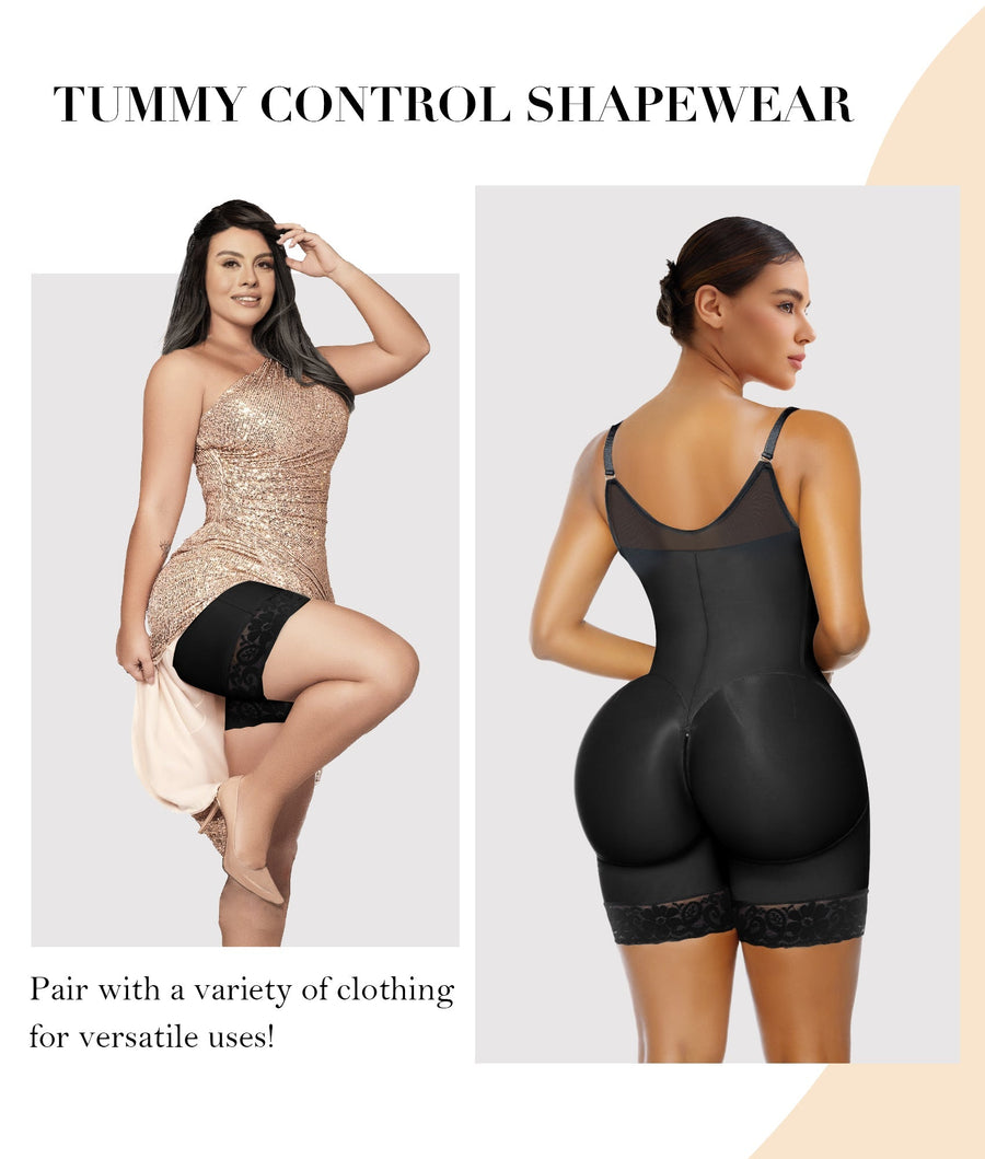 MOCHI Faja Postparto para Mujer – Moldeadora con Control de Abdomen, Realce de Glúteos y Abertura con Cremallera